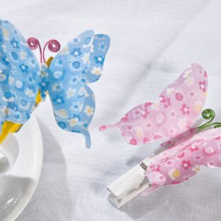 Butterflies from transparent paper