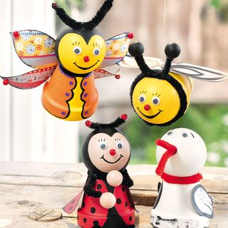 Návod: Hranaté stoličky a zvířátka z terakotových květináčů