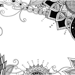 Zentangle motif template