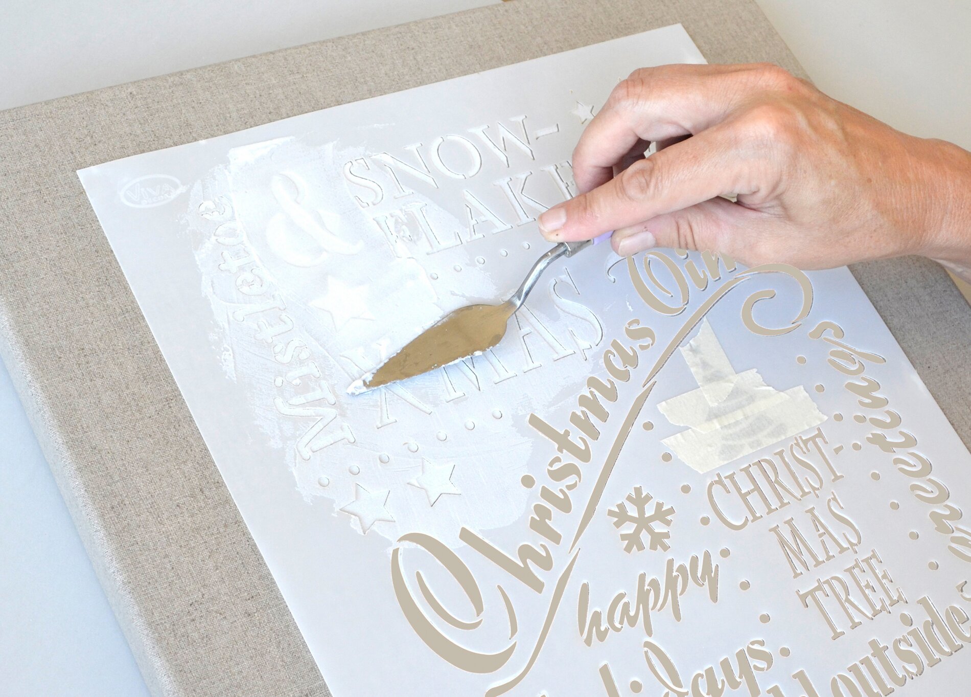 Keilrahmen mit Schriftzug