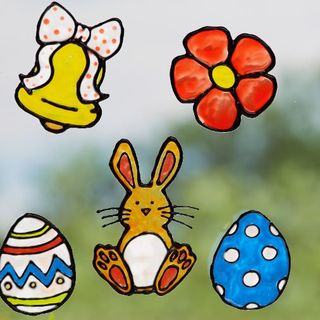 Easter window pictures