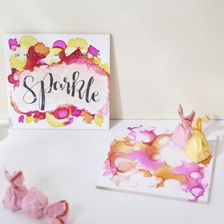 Fliesen mit Alcohol Ink