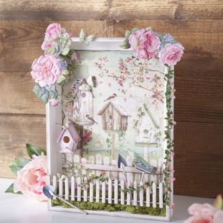 Romantic wooden frame