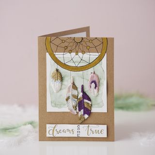 Karta s lapačem snů