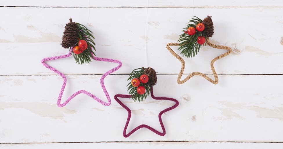 Strickschlauch Sterne