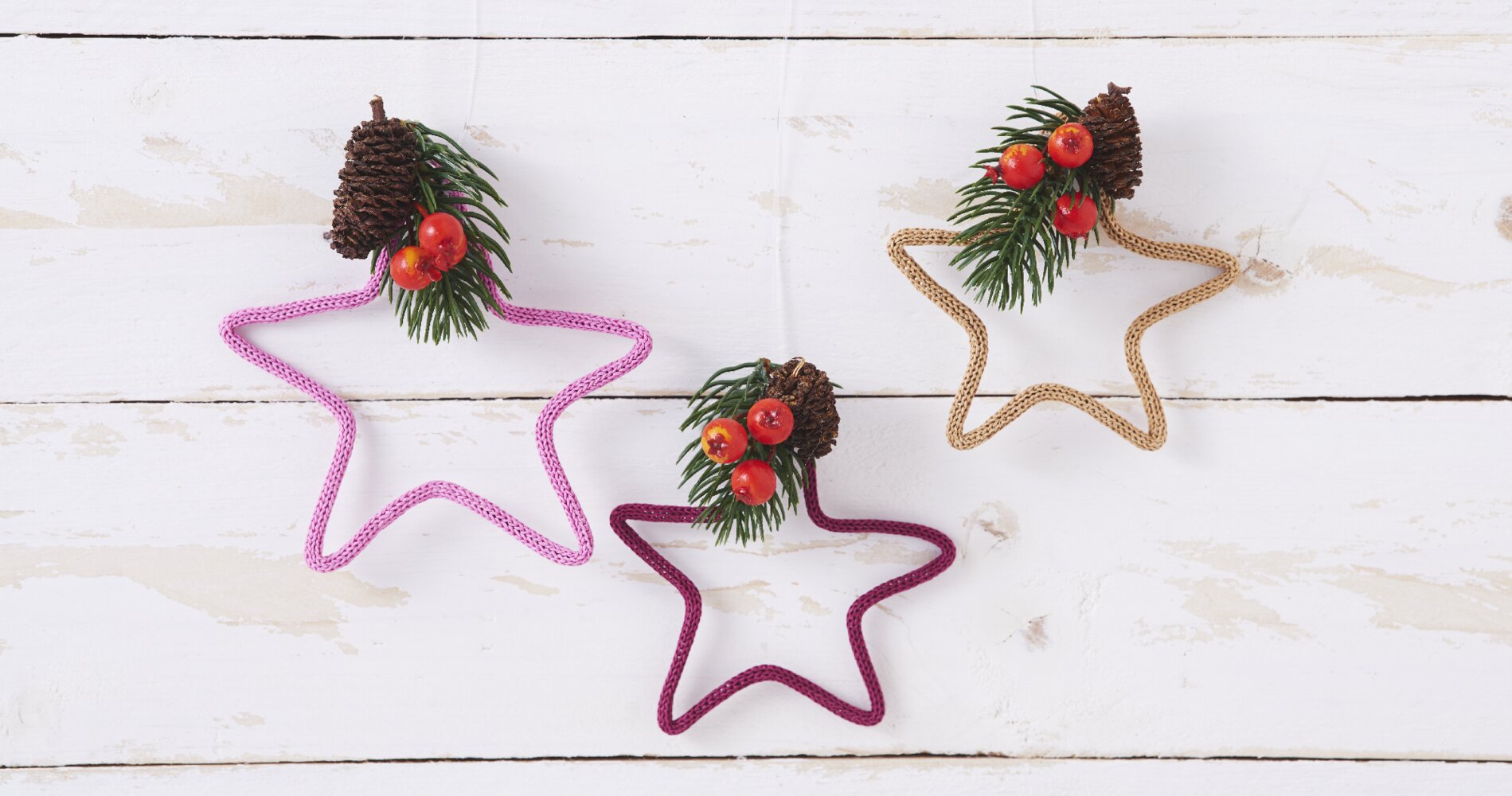 Strickschlauch Sterne