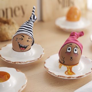 Design zábavných vajec k snídani