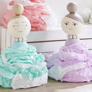 Ballerina aus Styropor