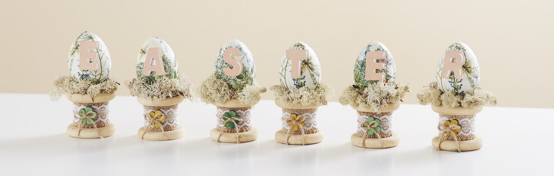 Natürliche Osterdekoration