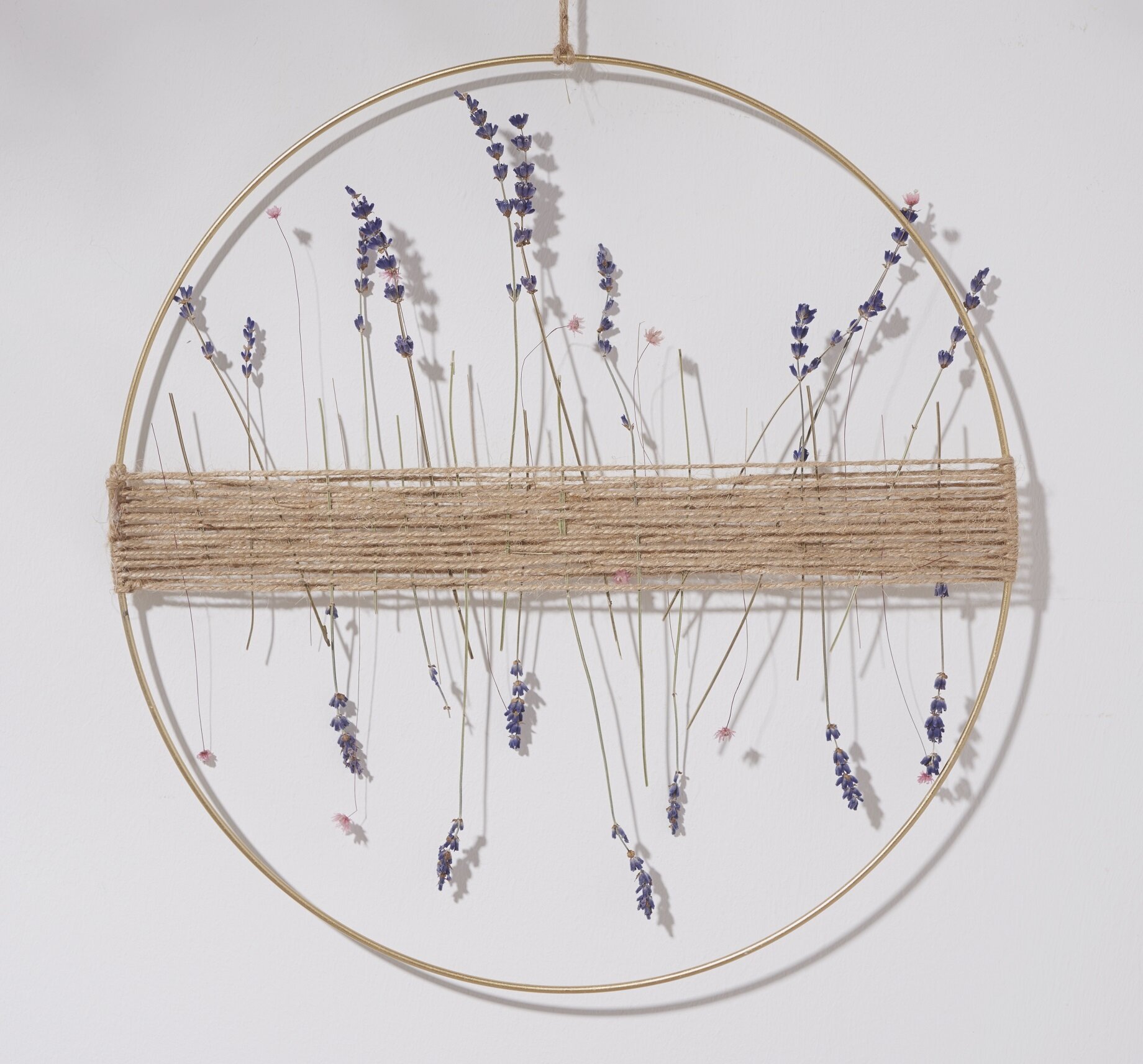 Dekoring mit Trockenblumen