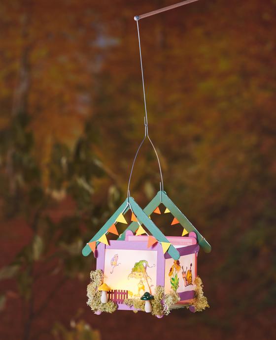 laterne aus holzstäbchen