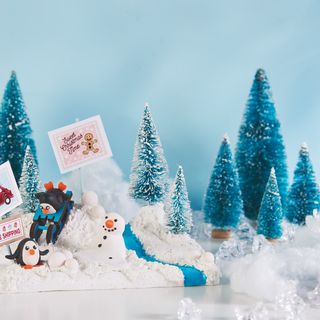 miniaturlandschaft pinguine