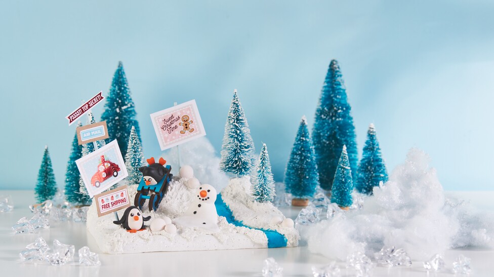 miniaturlandschaft pinguine