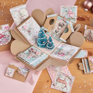 Weihnachtliche Explosionsbox