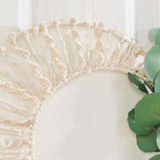 Ozdobné kroužky Macramé v přírodním vzhledu