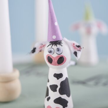 Geburtstagsteller Kuh