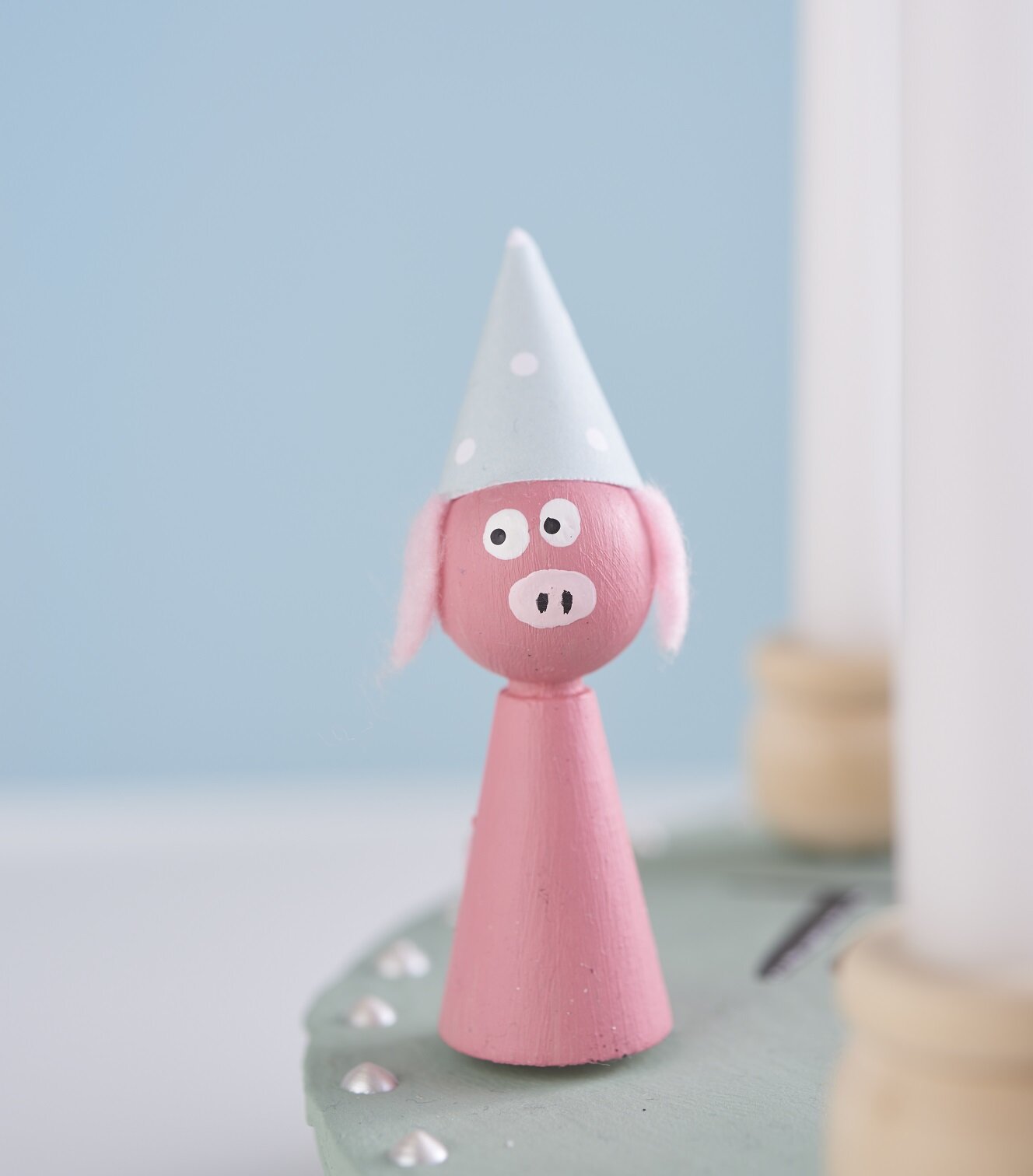 Geburtstagsteller Schwein