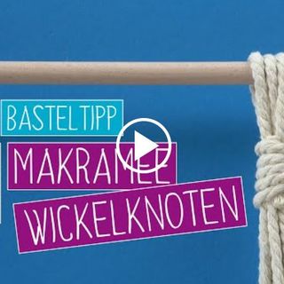 VBS Craft tip macramé wrap uzel
