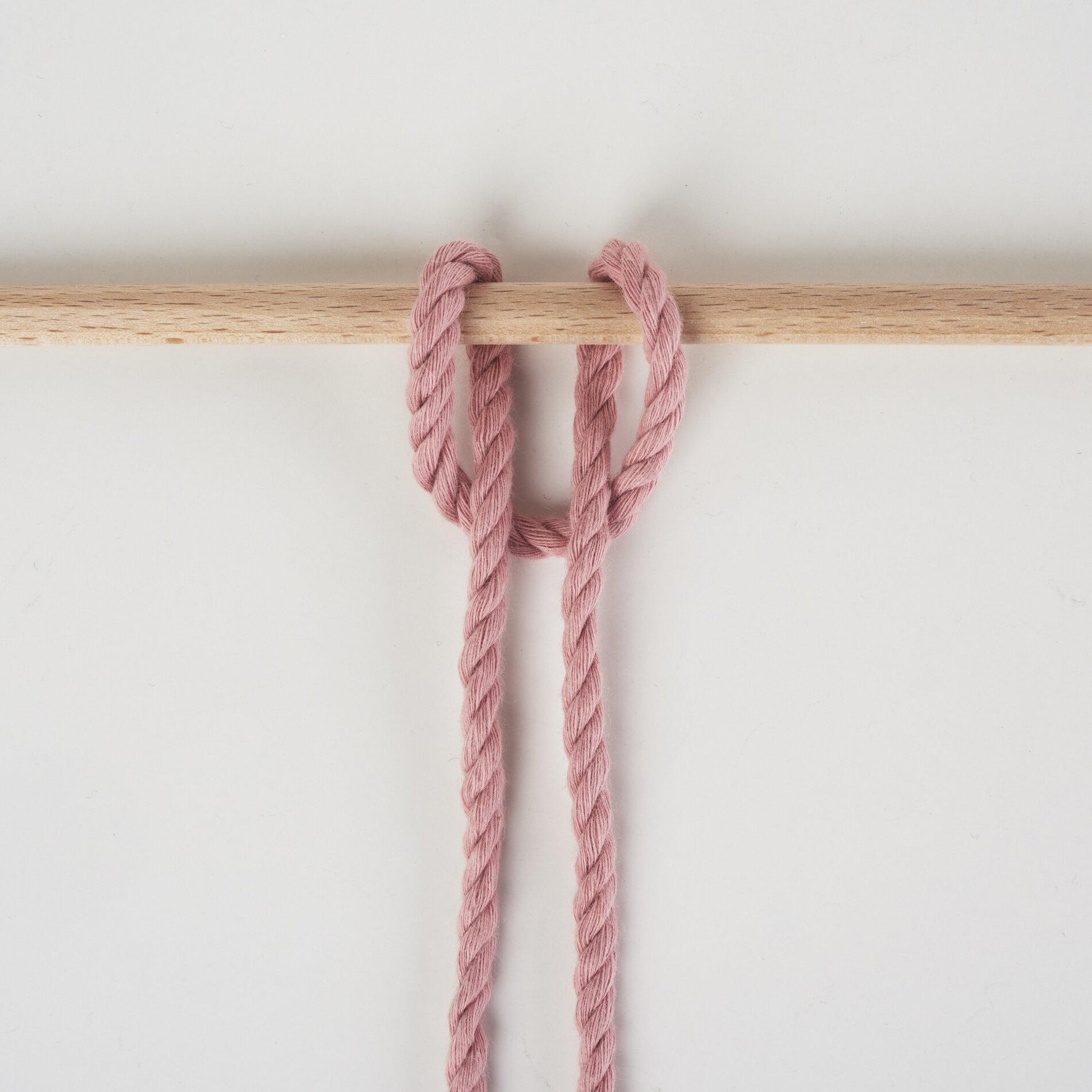 Lerchenkopfknoten vorwärts 3