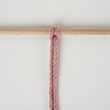 Lerchenkopfknoten vorwärts 4