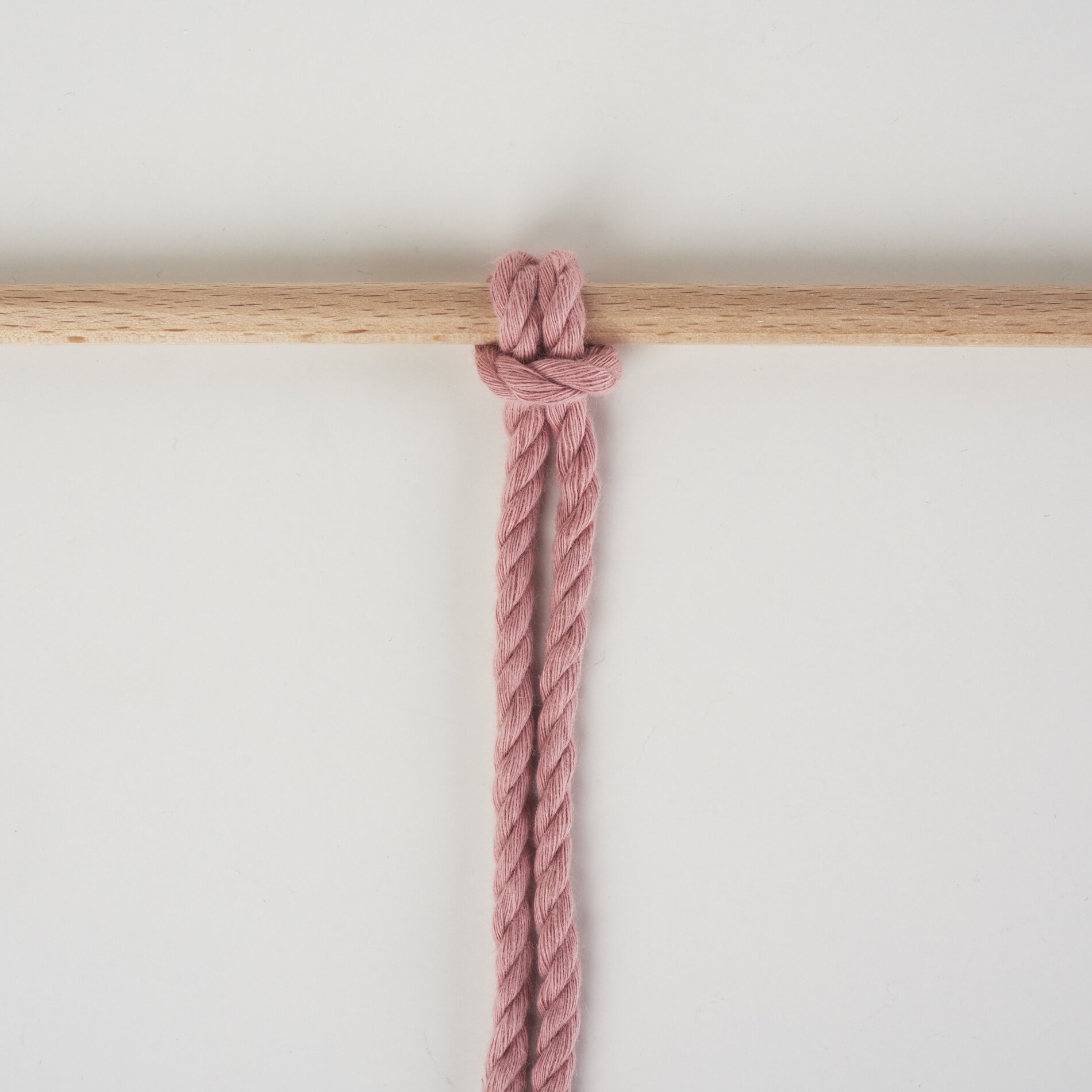 Lerchenkopfknoten rückwärts 4