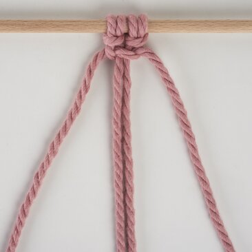 Kreuzknoten nach rechts gerichtet 4