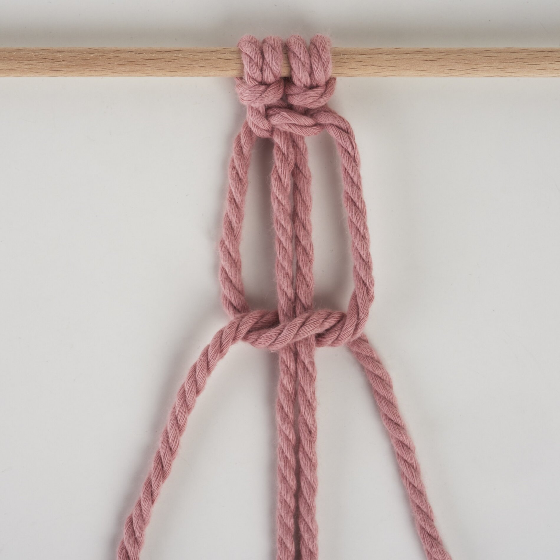 Kreuzknoten nach rechts gerichtet 7