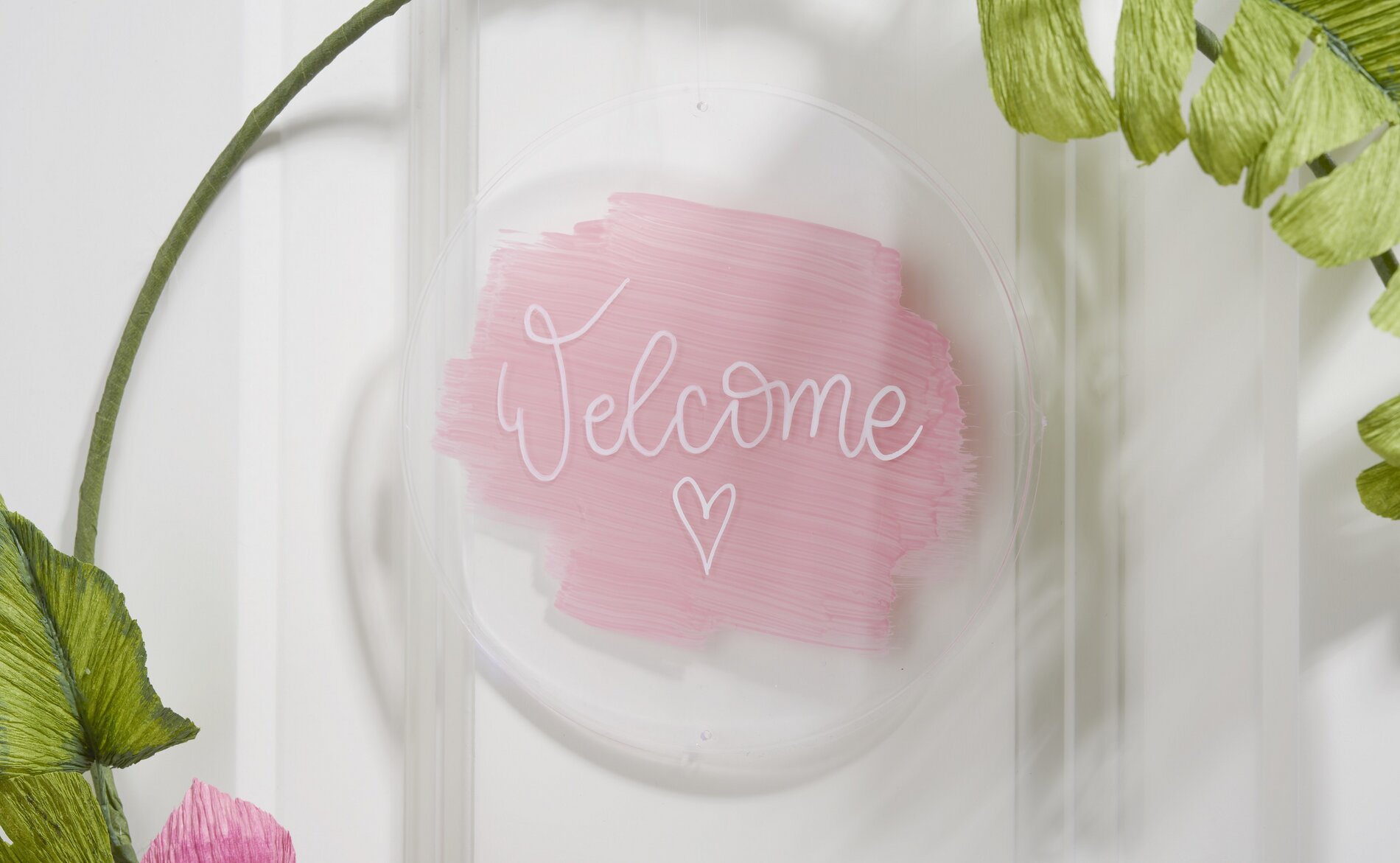 Willkommensschild für den tropischen Dekoring