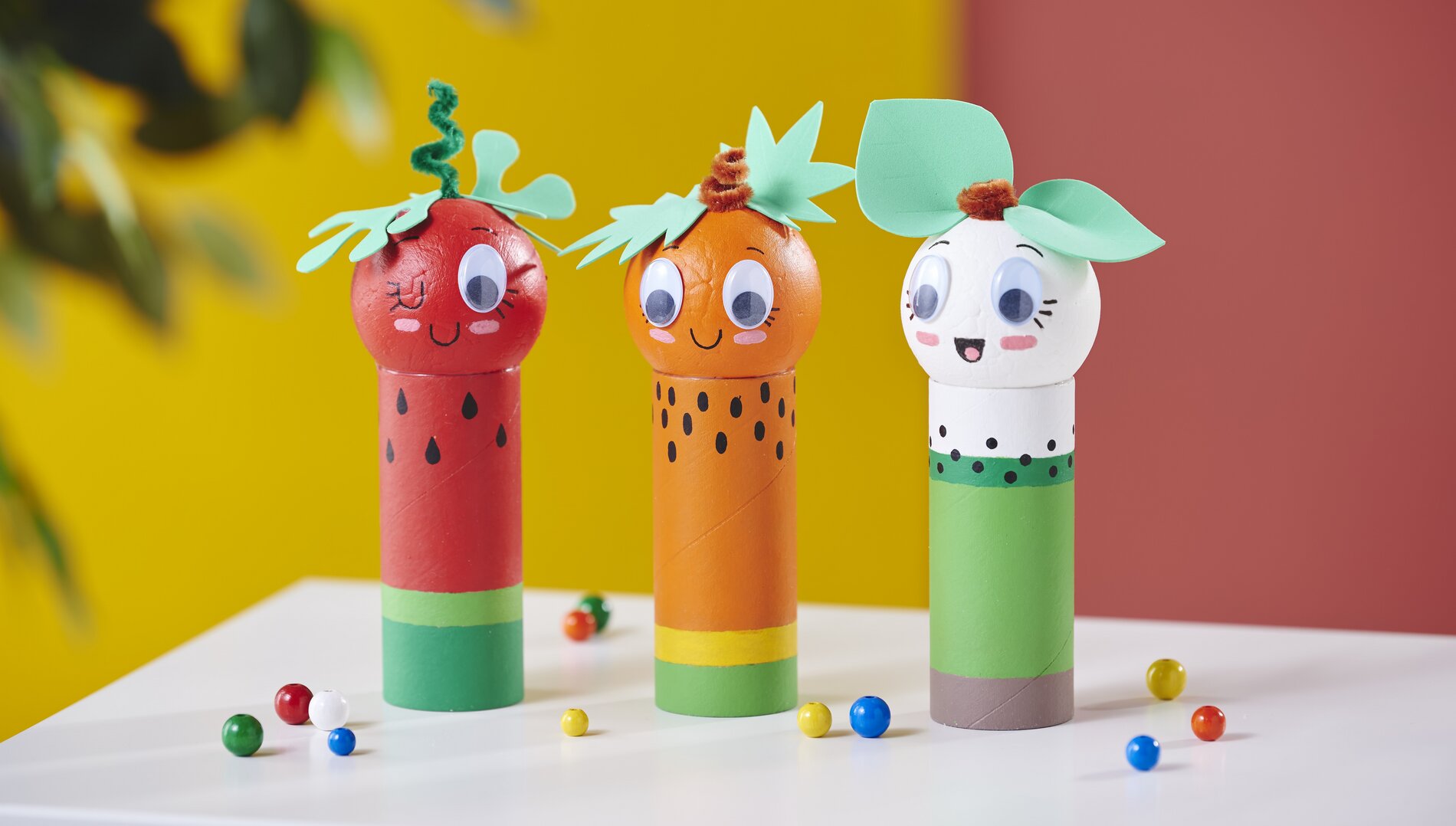 papprollen früchtedesign