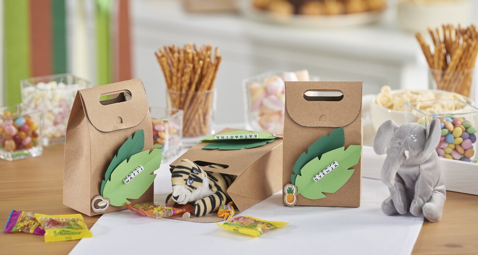 Geschenktüten für die Dschungelparty