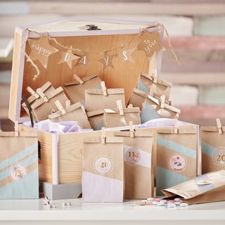 DIY Adventskalender in Pastell