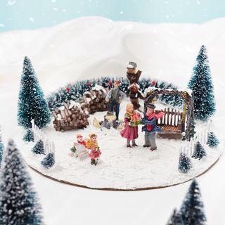 Miniaturní zimní krajina