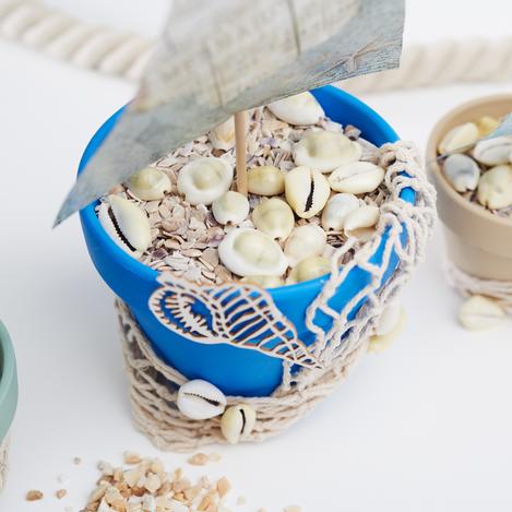 schiffe aus terrakottatöpfen