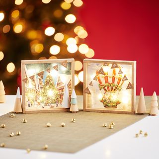 Lichtrahmen mithilfe der Serviettentechnik