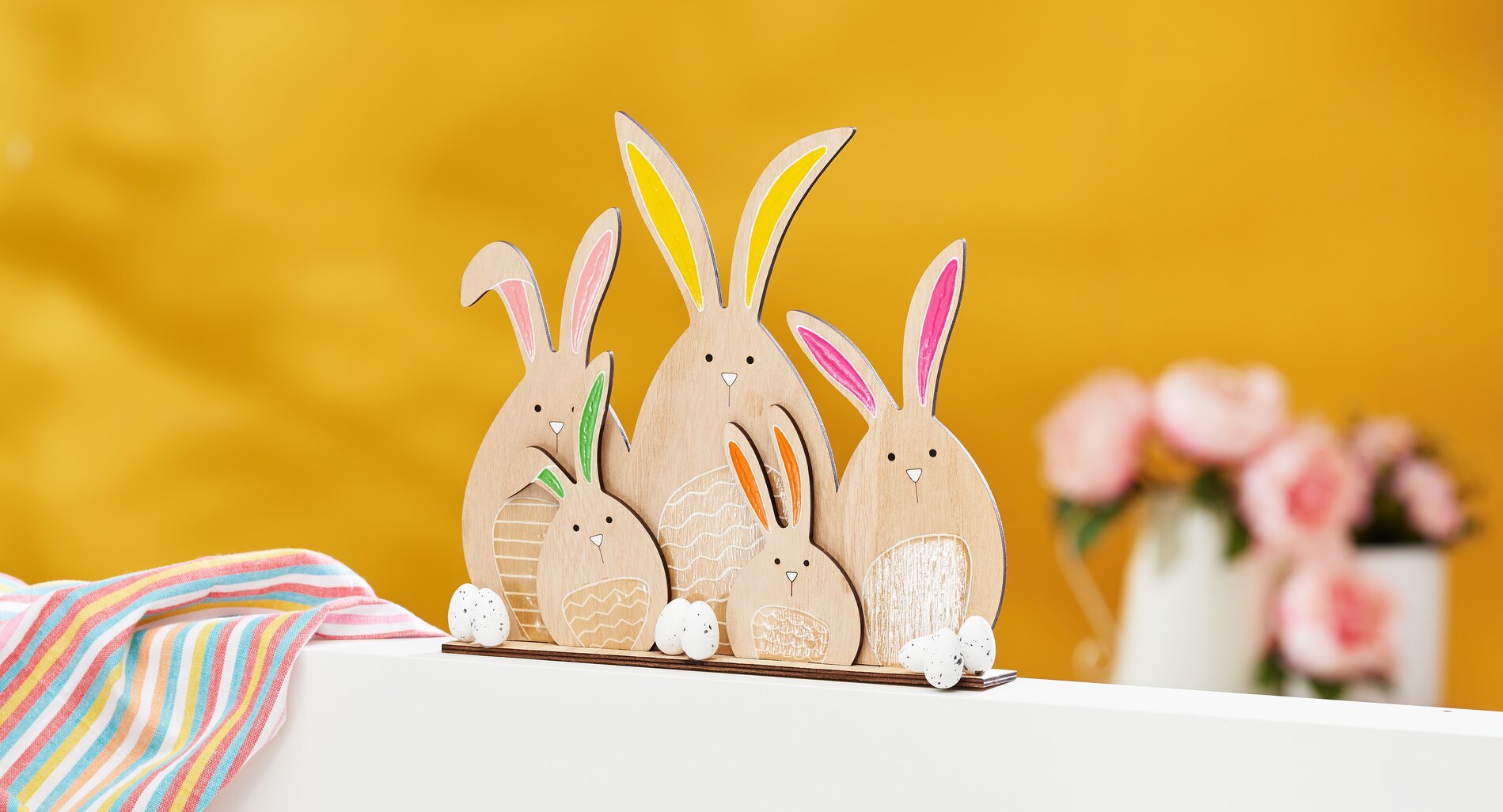 Gestaltung einer Hasenfamilie