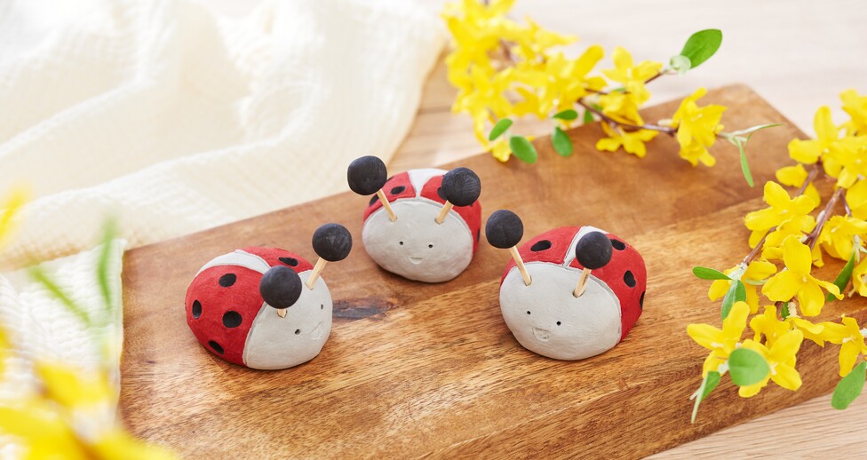 Modellierte Marienkäfer