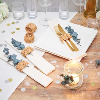 Crochet napkin rings