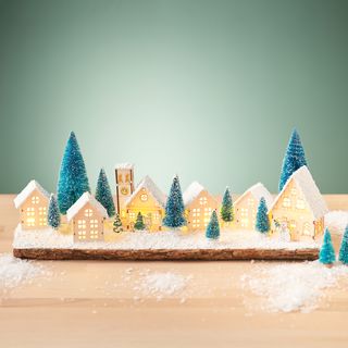 Winterliche Häuserszene