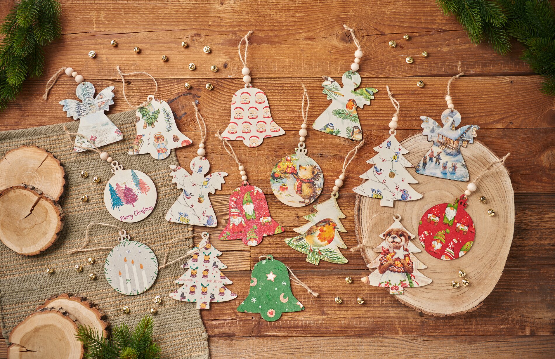 Anhänger mit Serviettentechnik gestalten