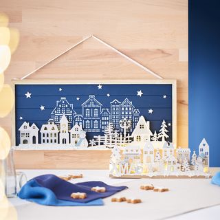 Winterlicher Rahmen mit passender Steckleiste