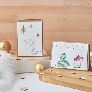 Embroidered Christmas cards