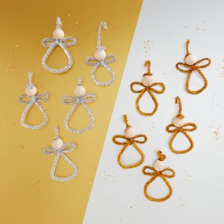 Angels from chenille wire
