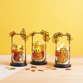 Window Color "Cute Hedgehogs in Fall" Template