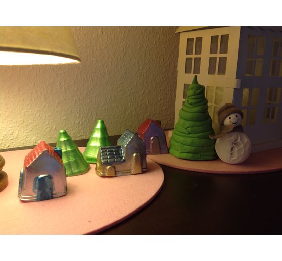 104_Pezi_Winterdorf - Winterh&auml;uschen aus Gips_Kategorie Metallic