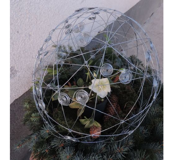 328_gocki01_Drahtkugel mit Schneerose_Kategorie Metallic