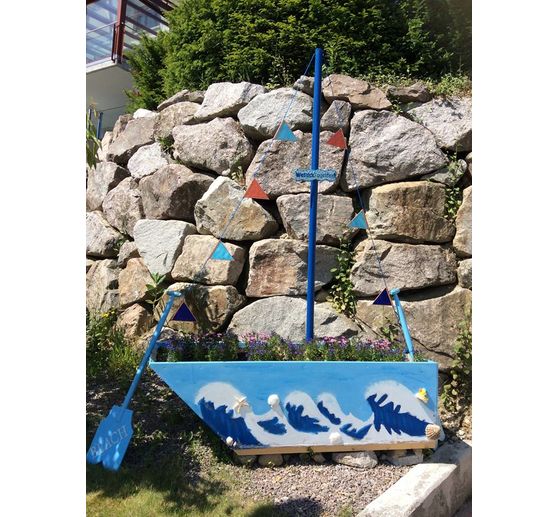 23_WeStickTogether_Boot als Blumenbeet