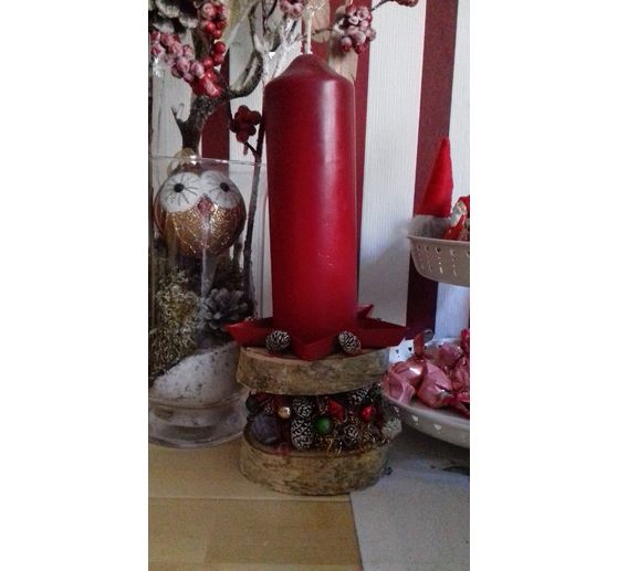 372_Bastelbelinda_Birkenscheiben als Kerzenhalter