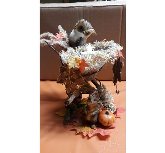 139_Kikikreaktiv_Upcylinh im Herbst mit alter Bettfeder