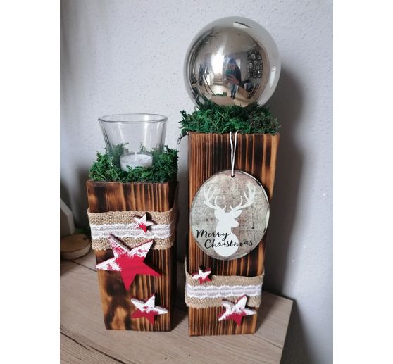 341_Balkendeko_Balkendeko mit Kugel und windlicht