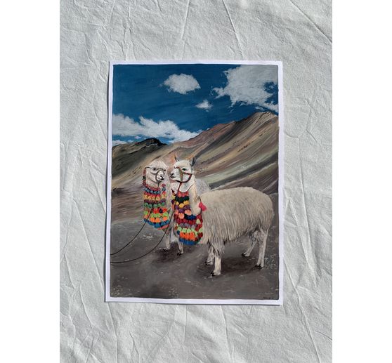 108_Arts Marita_Alpakas auf dem Regenbogenberg bei Cusco, Peru